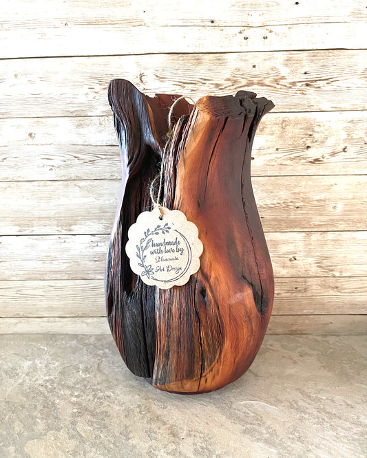Manzanita Wood vase / sculpture - perfect for dried flowers.