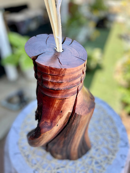 A truly unique Manzanita tree vase/sculpture 15"H. Wooden vase. Wooden home decor.