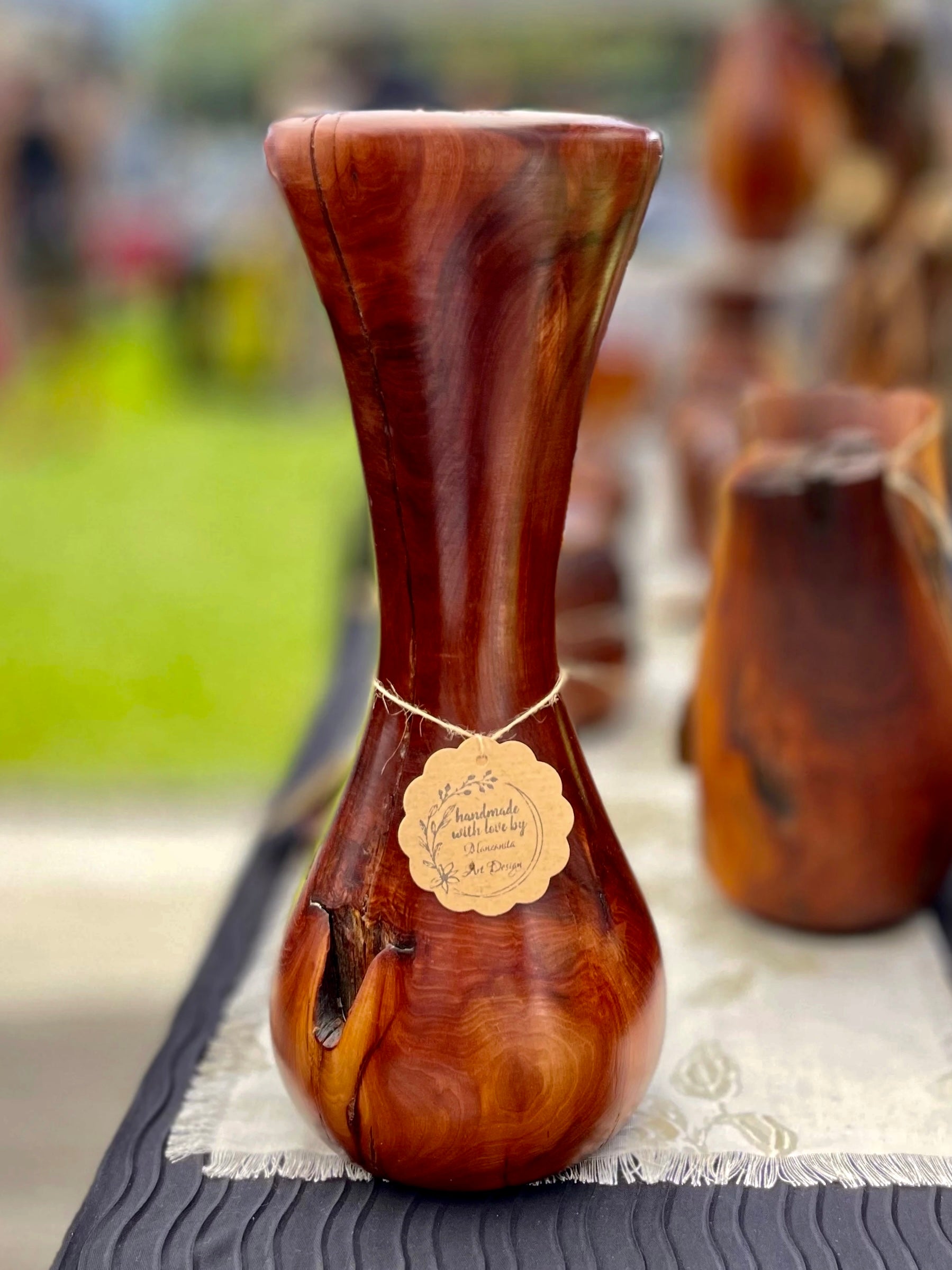 Decorative Manzanita wood vase